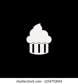 cupcake vector icon. flat cupcake design. cupcake illustration for graphic 