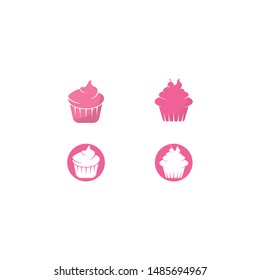 Cupcake vector icon illustration design 