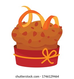 Cupcake vector icon.Cartoon vector icon isolated on white background cupcake.
