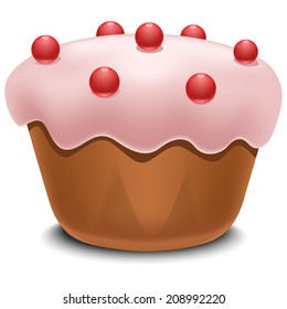 Cupcake vector illustration