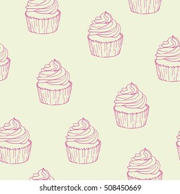 cupcake - vector, illustration