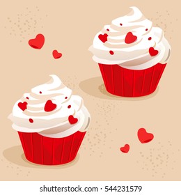 Cupcake - Vector illustration