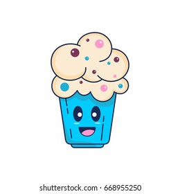 cupcake vector illustration
