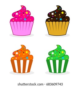 Cupcake Vector Illustration Design Image Clipart