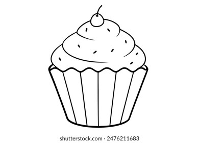 cupcake  Vector Illustration for Graphic Design Projects