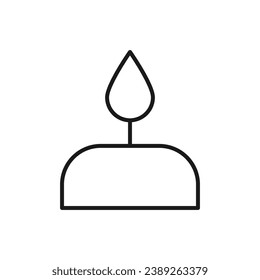 Cupcake Vector Line Icon for Adverts. Suitable for books, stores, shops. Editable stroke in minimalistic outline style. Symbol for design 