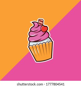 Cupcake vector for logo  designs