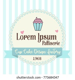 Cupcake Vector/sweet And Candy/post Card/dessert Menu/bakery Logo/print And Banner