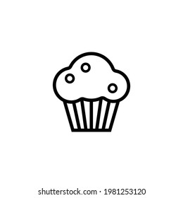 cupcakes dessert logo vector symbol