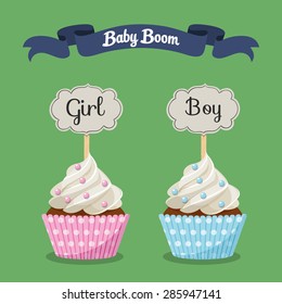 cupcakes for a girl and boy