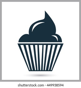 Cupcakes icon on the background