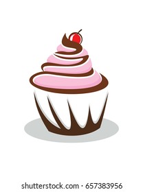 Cupcakes Logo, Bakery Logo, Cake Logo