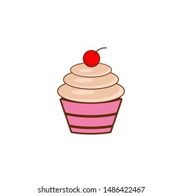 Cupcakes Logo Template Stock Vector