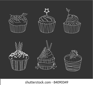 Cupcakes outlines