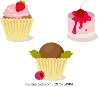 Cupcakes for a party festive dessert