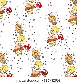 Cupcakes pattern.