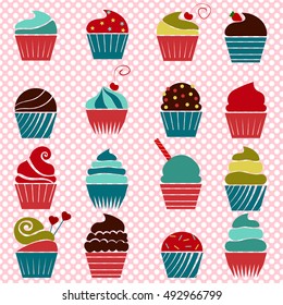 cupcakes set