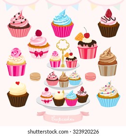 Cupcakes Vector Design Illustration svg
