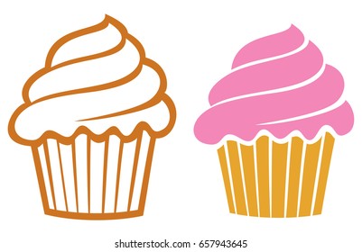 cupcakes vector illustration