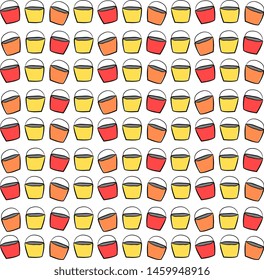Cupcakes wallpaper, illustration, vector on white background.