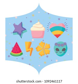 cupcakes and watermelon pattern 