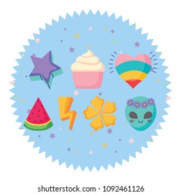 cupcakes and watermelon pattern 