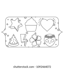 cupcakes and watermelon pattern 