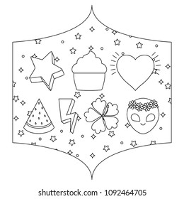 cupcakes and watermelon pattern 