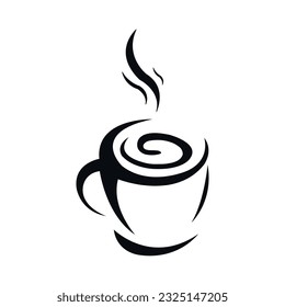 Icono, símbolo y vector Cup-Coffe, se puede usar para web, impresión y móvil