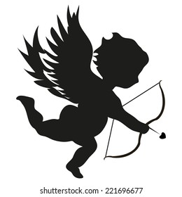 Cupid Icon Valentines Day Symbol Cupid Stock Vector (Royalty Free ...