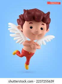 Cupid. 3d vector cartoon character svg