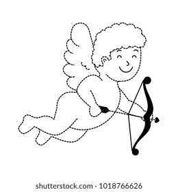 cupid angel with arch