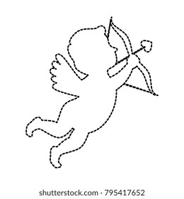 cupid angel with arch