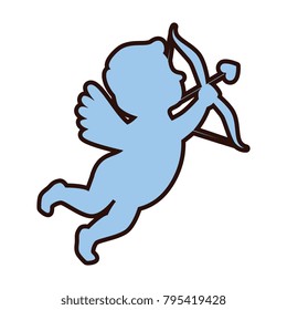 cupid angel with arch