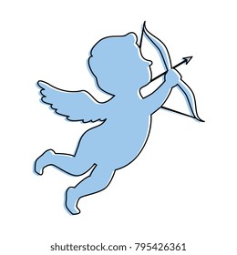 cupid angel with arch
