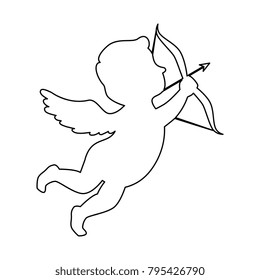 cupid angel with arch