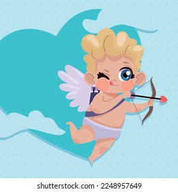 cupid angel with arch character
