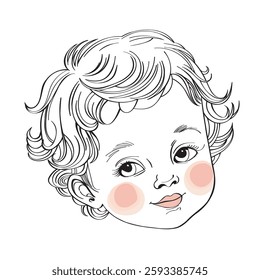 Cupid angel. Art detailed illustration. Vintage engraving.