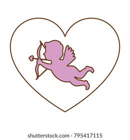 cupid angel with heart