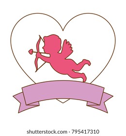 cupid angel with heart