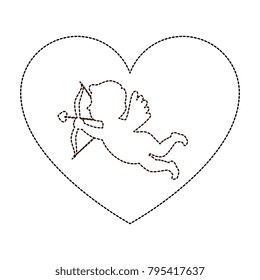 cupid angel with heart