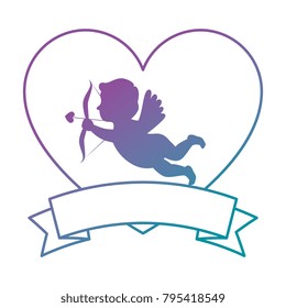 cupid angel with heart