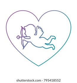 cupid angel with heart
