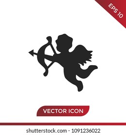 Cupid angel icon vector