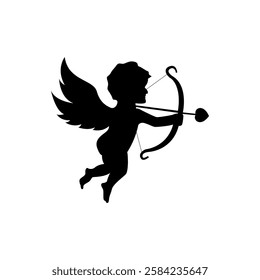cupid angel icon vector template