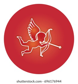 cupid angel isolated icon