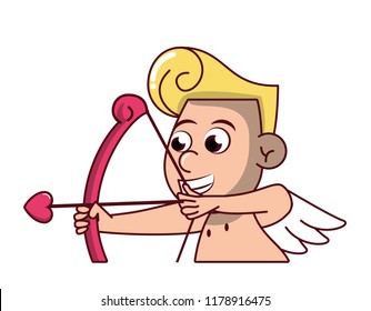 Cupid with arch