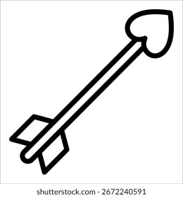 Cupid-Pfeil-Symbol-Element für Design