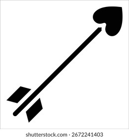 Cupid-Pfeil-Symbol-Element für Design
