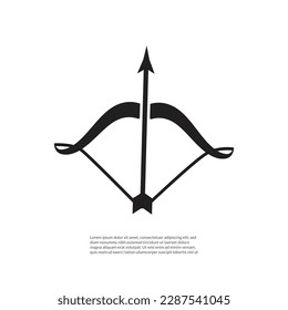 cupid arrow icon isolated on grey background.